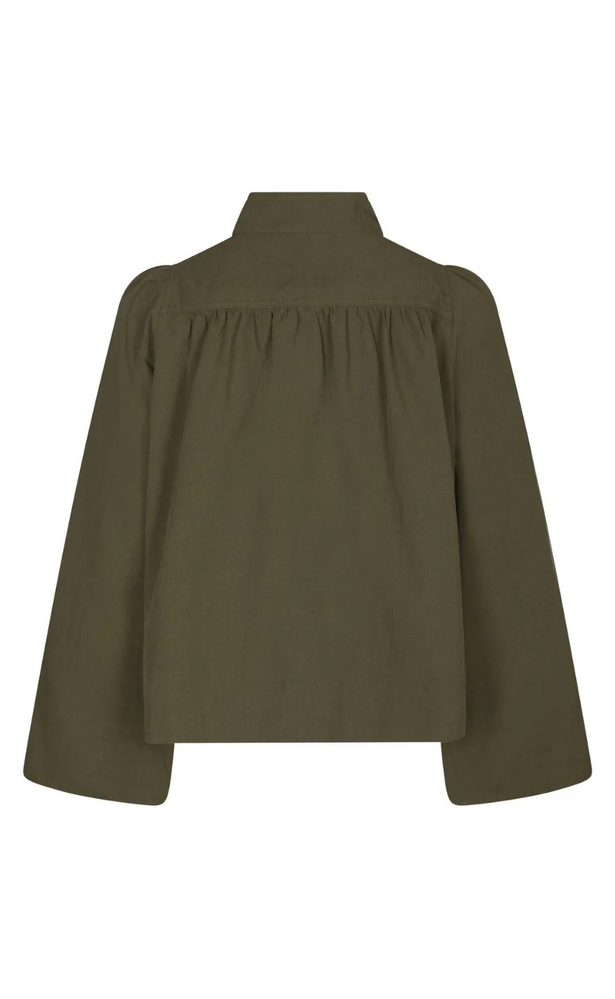 Neo Noir Jakke - Tirsa Twill - Army - Image 3