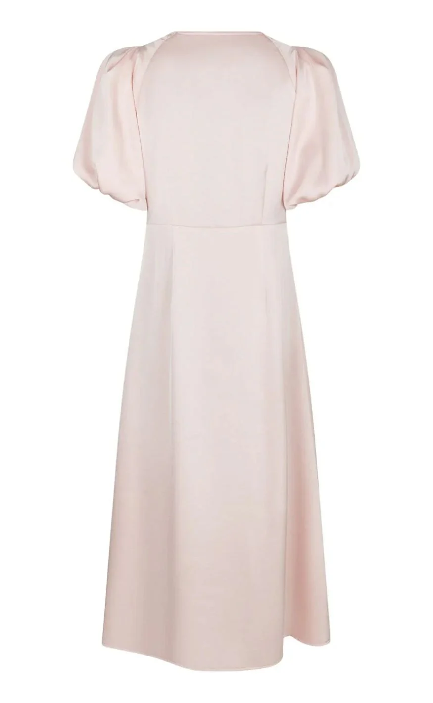 Neo Noir Kjole - Illana Heavy Sateen - Light Pink - Image 2