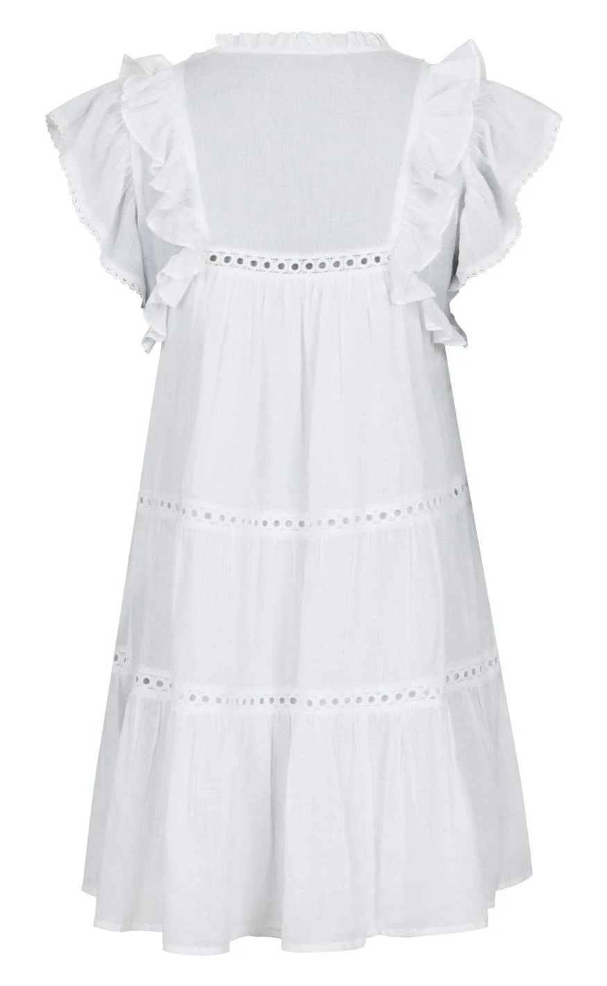 Neo Noir Kjole - Jamma S Voile - White - Image 3