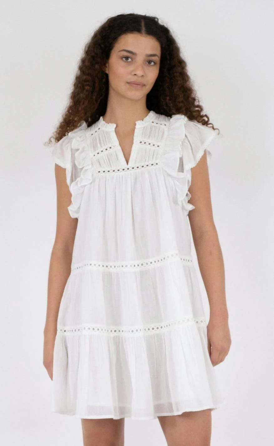 Neo Noir Kjole - Jamma S Voile - White - Image 5