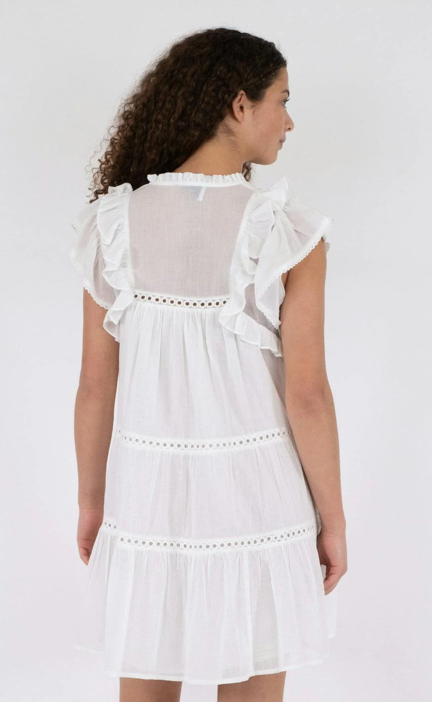 Neo Noir Kjole - Jamma S Voile - White - Image 6