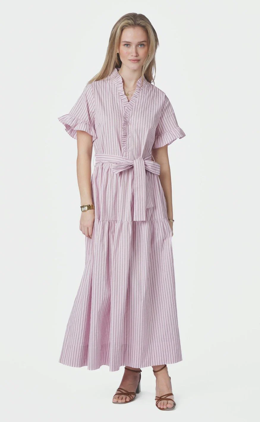 Neo Noir Kjole - Nessie Structure - Light Pink - Image 2