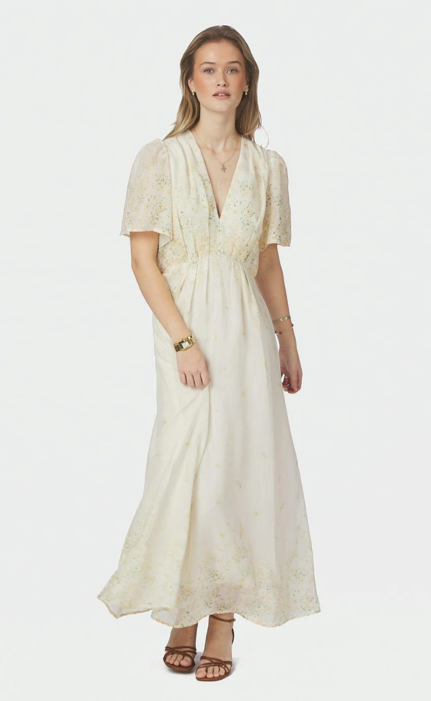 Neo Noir Kjole - Serna Gardenia - Light Yellow - Image 2