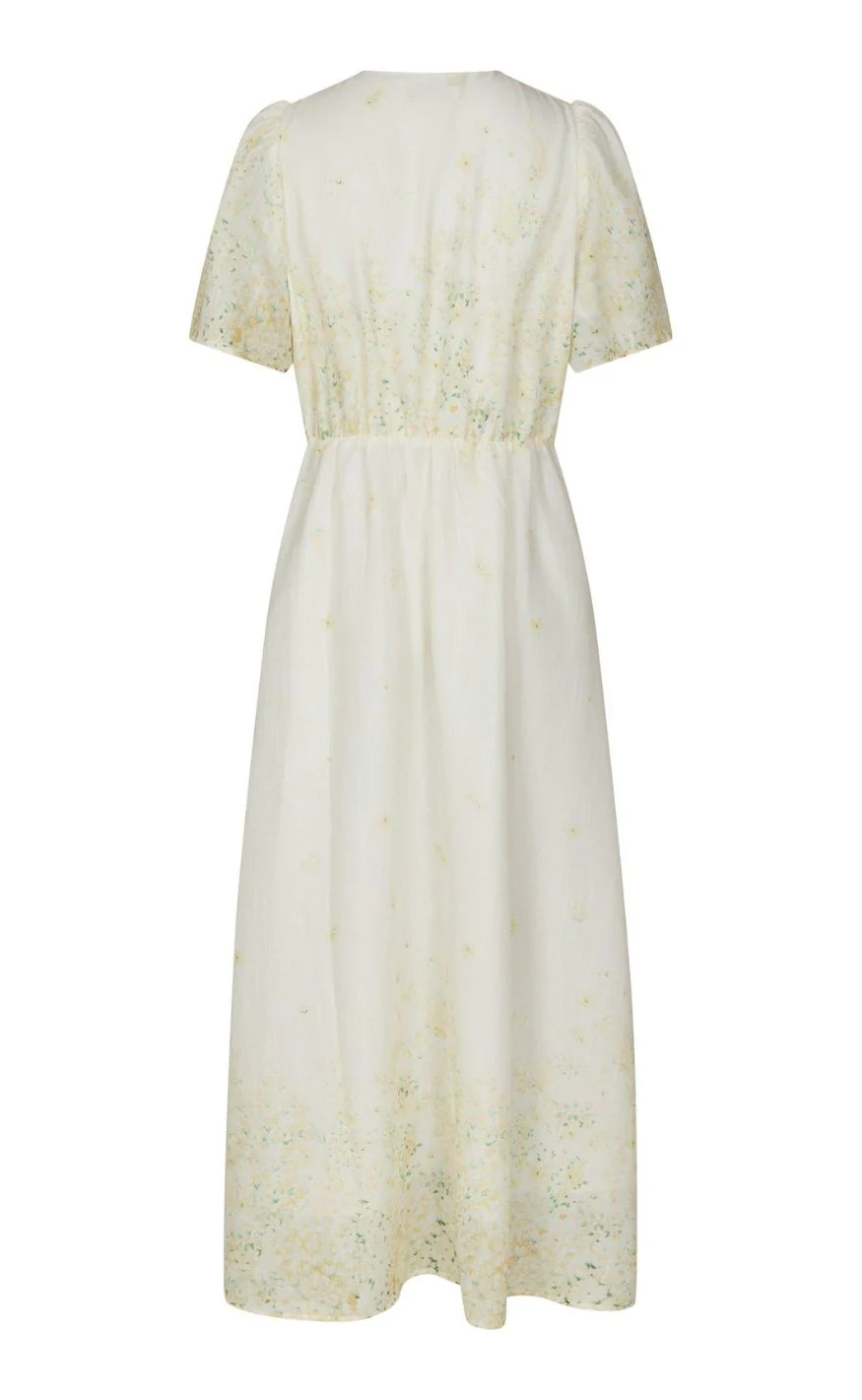Neo Noir Kjole - Serna Gardenia - Light Yellow - Image 4