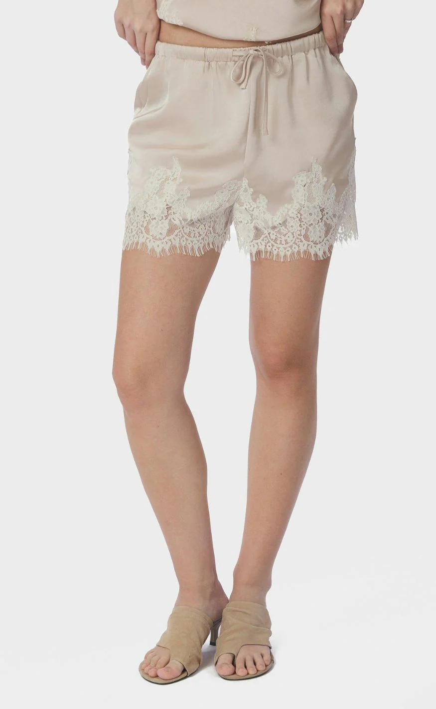 Neo Noir Shorts - Siena Lace - Champagne - Image 2