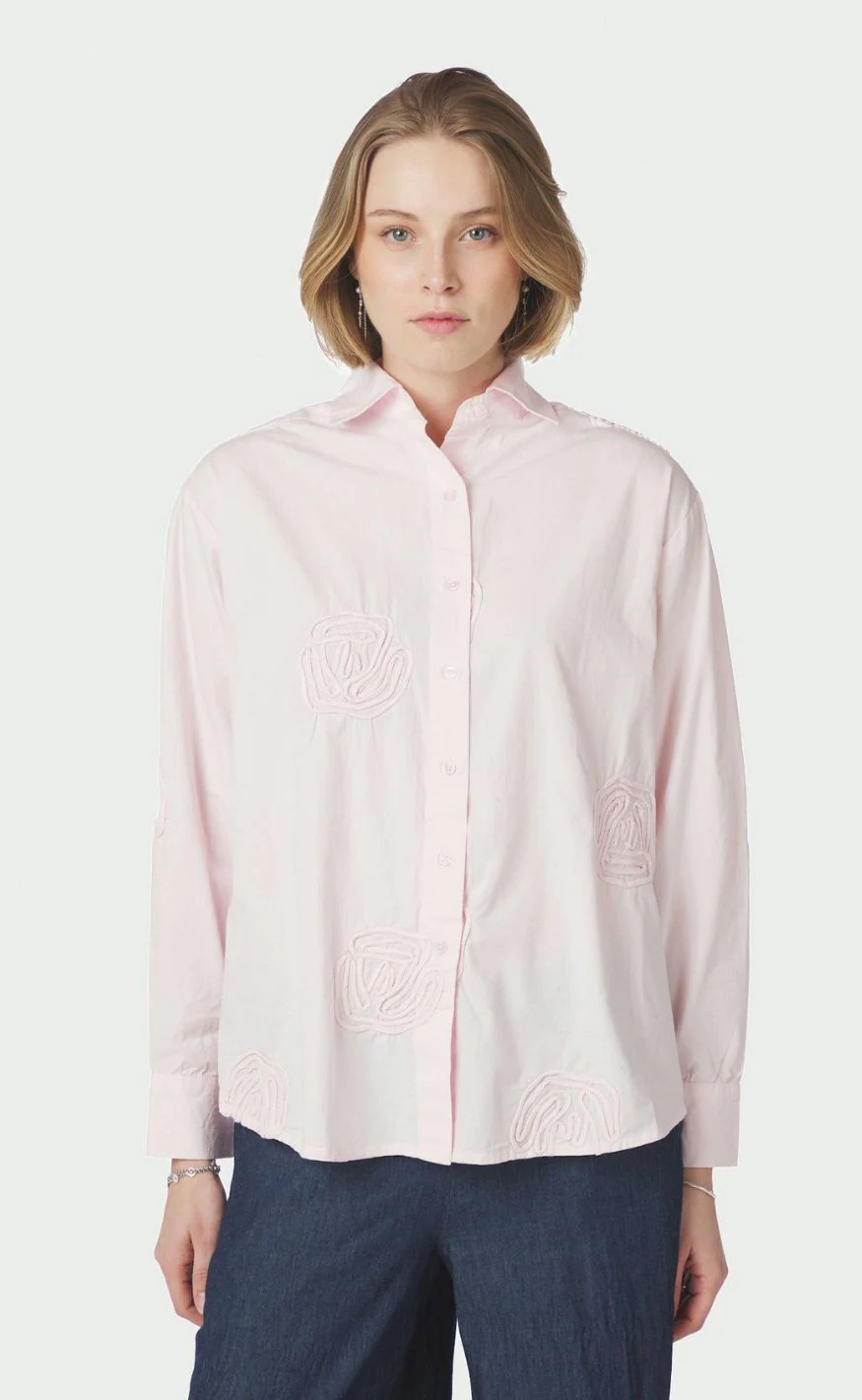 Neo Noir Skjorte - Dalma Dori Emb - Light Pink - Image 2
