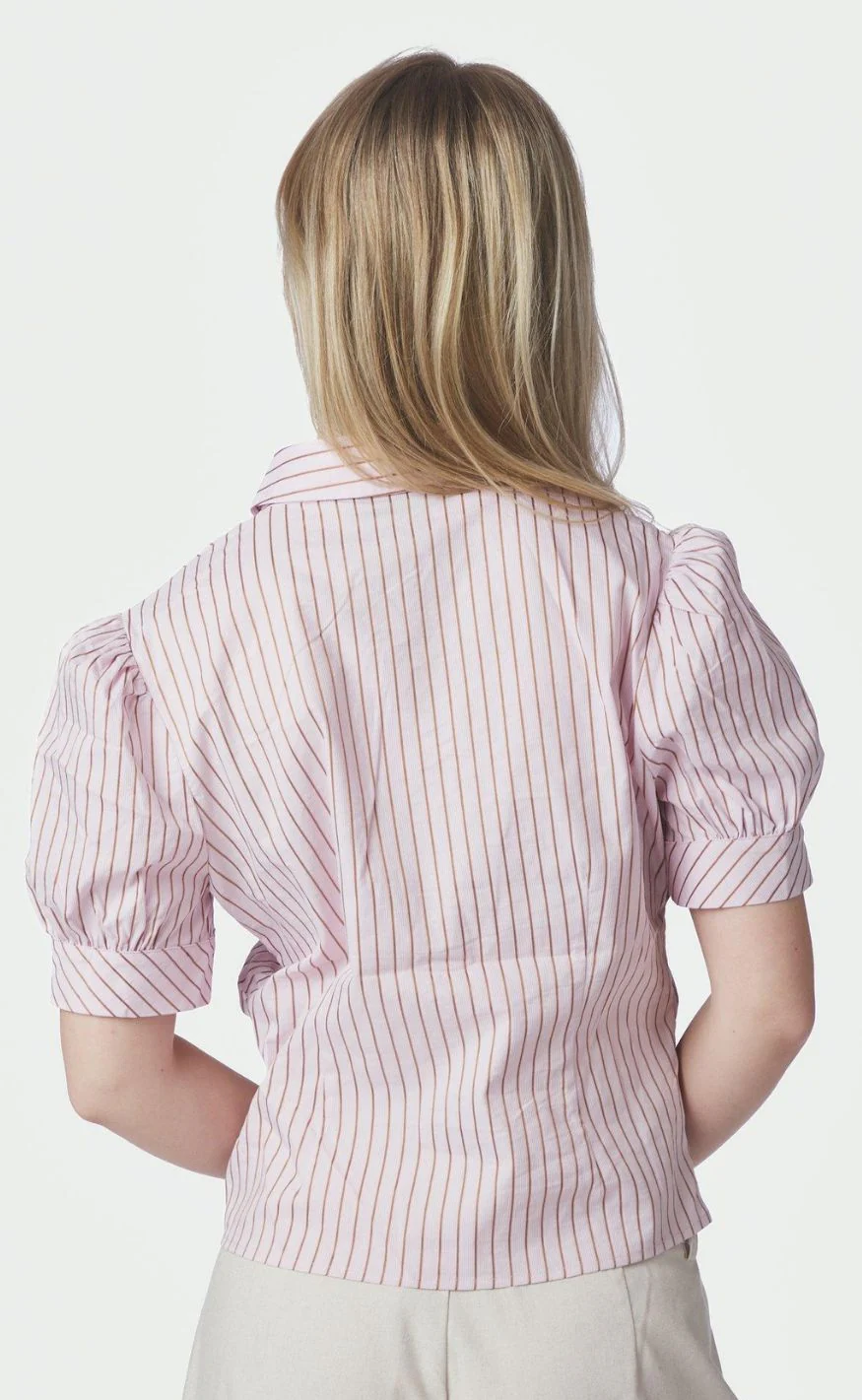 Neo Noir Skjorte - Frannie Structure - Light Pink - Image 4