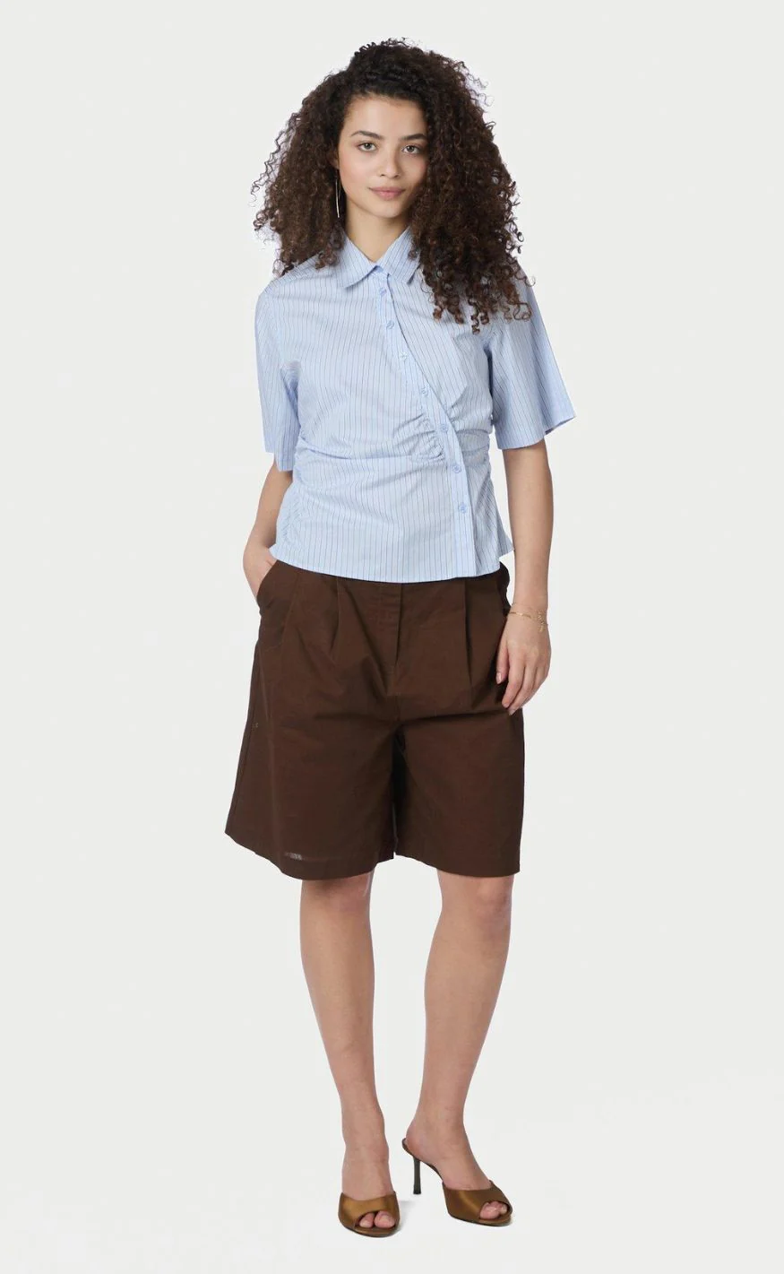 Neo Noir Skjorte - Hazell Stripe - Light Blue - Image 5