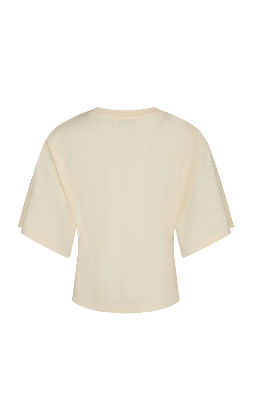 Neo Noir T-shirt - Asha Boxy Tee - Butter Yellow - Image 5