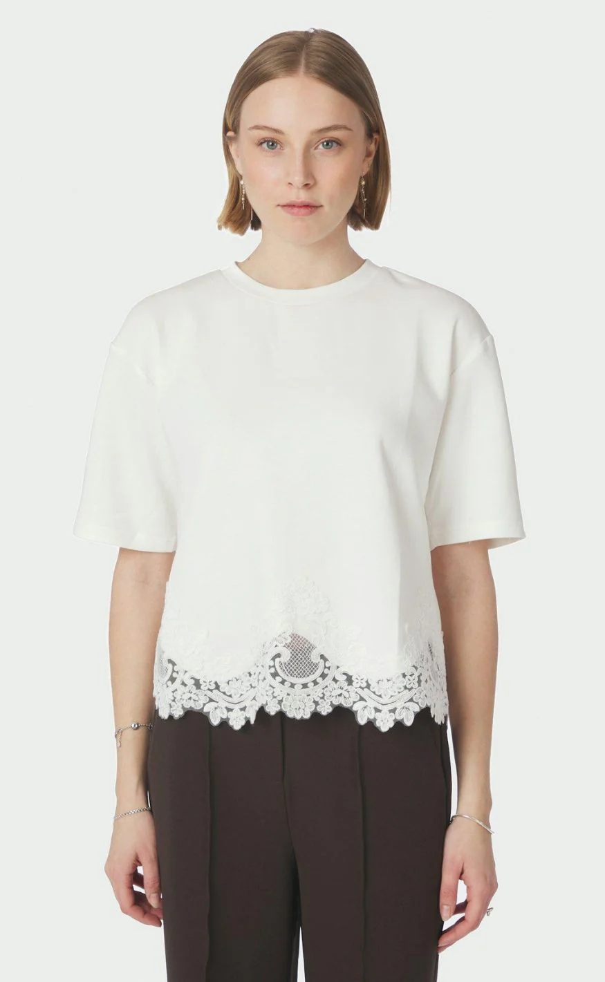 Neo Noir T-shirt - Iria Lace - White - Image 2
