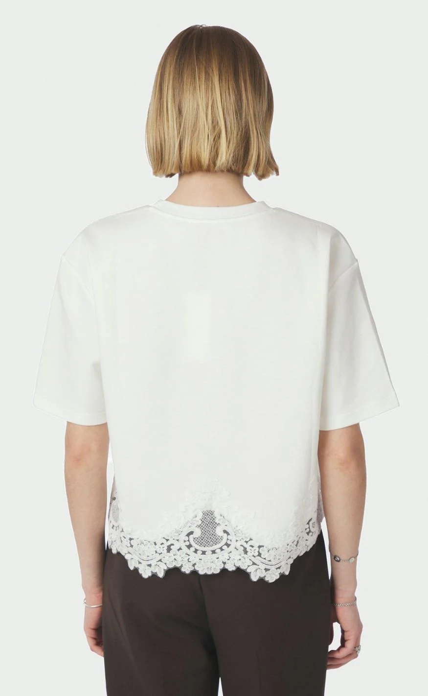 Neo Noir T-shirt - Iria Lace - White - Image 4