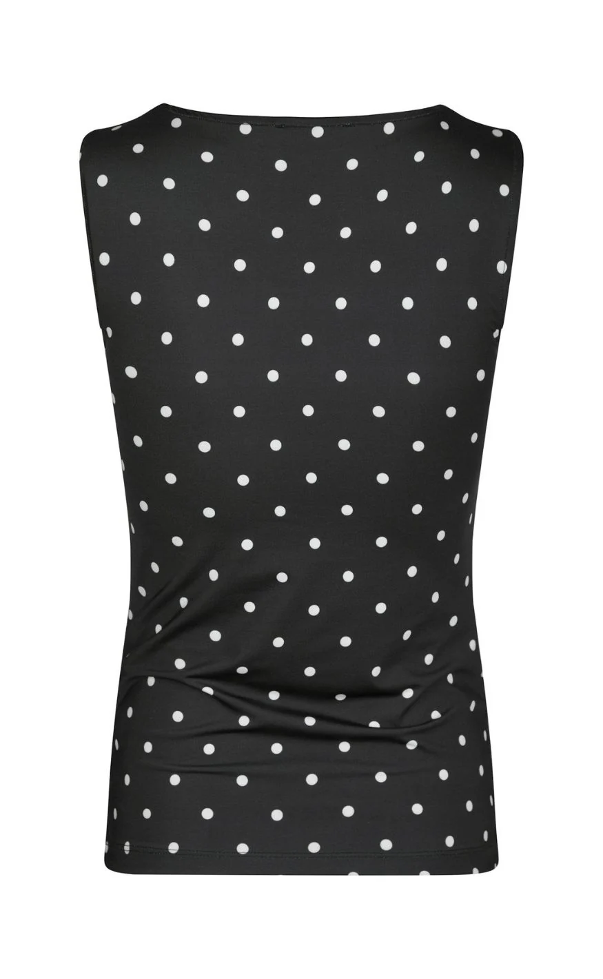 Neo Noir Top - Ditty Jersey Dot - Black - Image 4