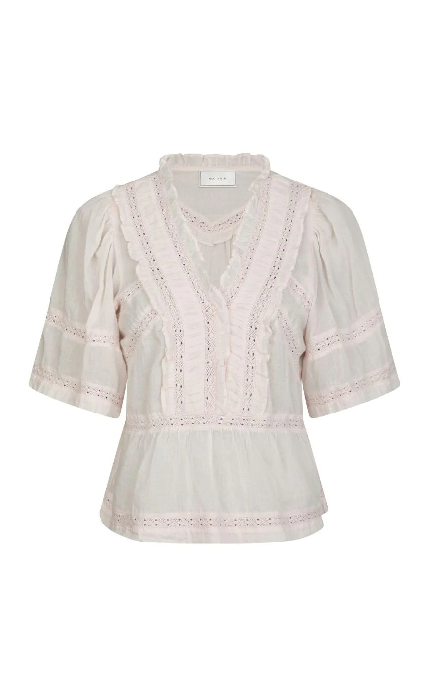 Neo Noir Top - Evienne S Voile - Light Pink - Image 2