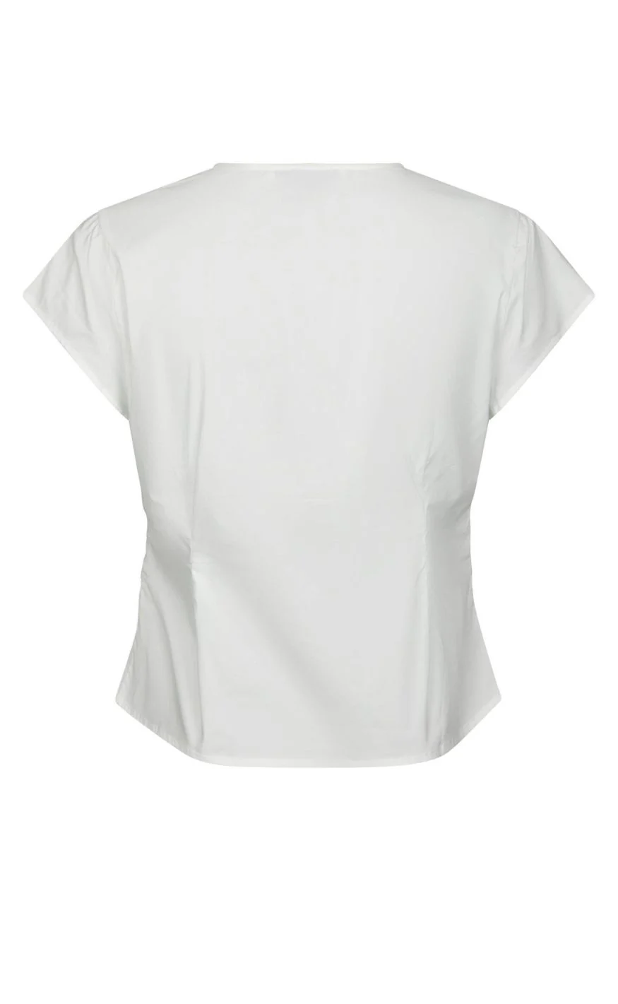 Neo Noir Top - Fidi Poplin - White - Image 3