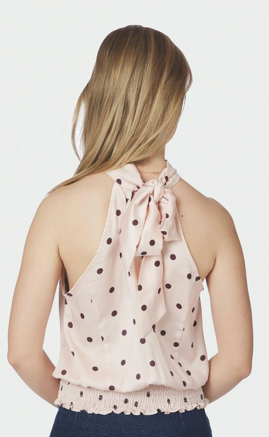 Neo Noir Top - Jos Big Dot - Light Pink - Image 3