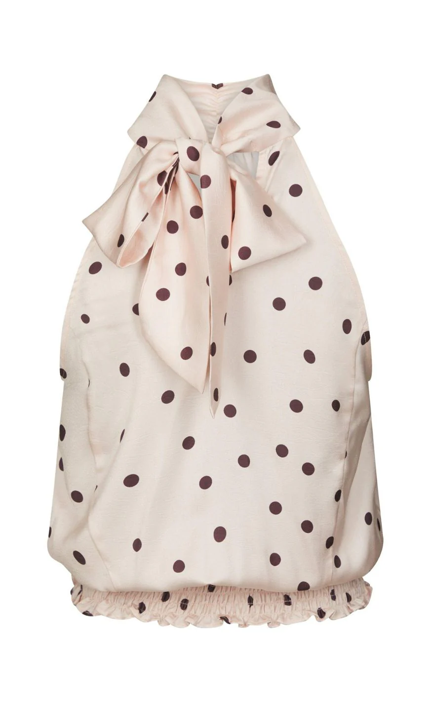 Neo Noir Top - Jos Big Dot - Light Pink - Image 5