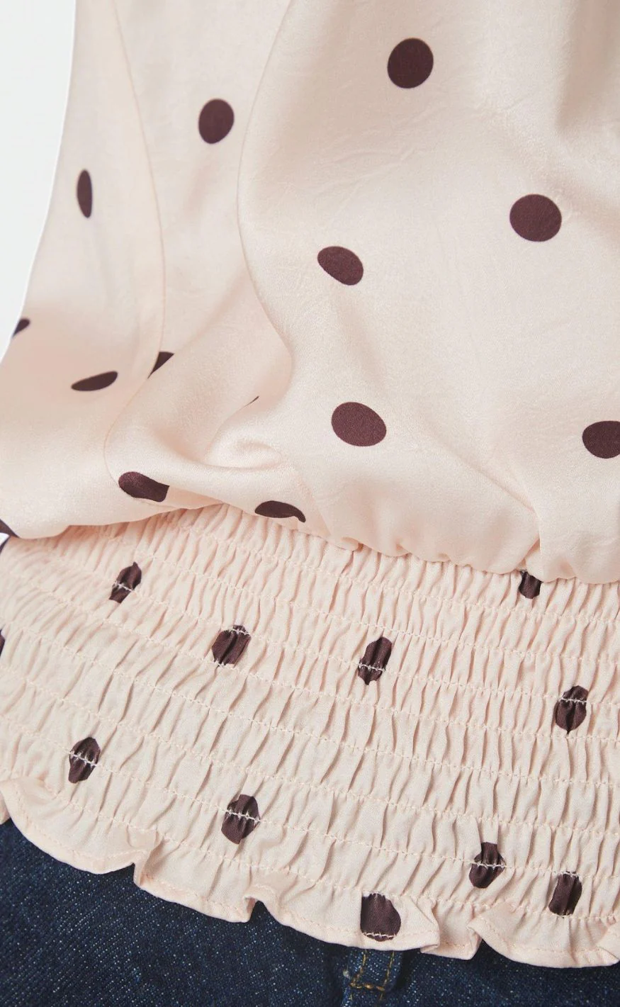 Neo Noir Top - Jos Big Dot - Light Pink - Image 6