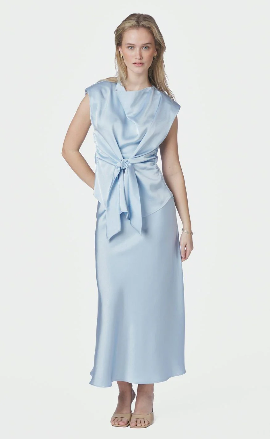 Neo Noir Top - Katarim Heavy Sateen - Light Blue - Image 5