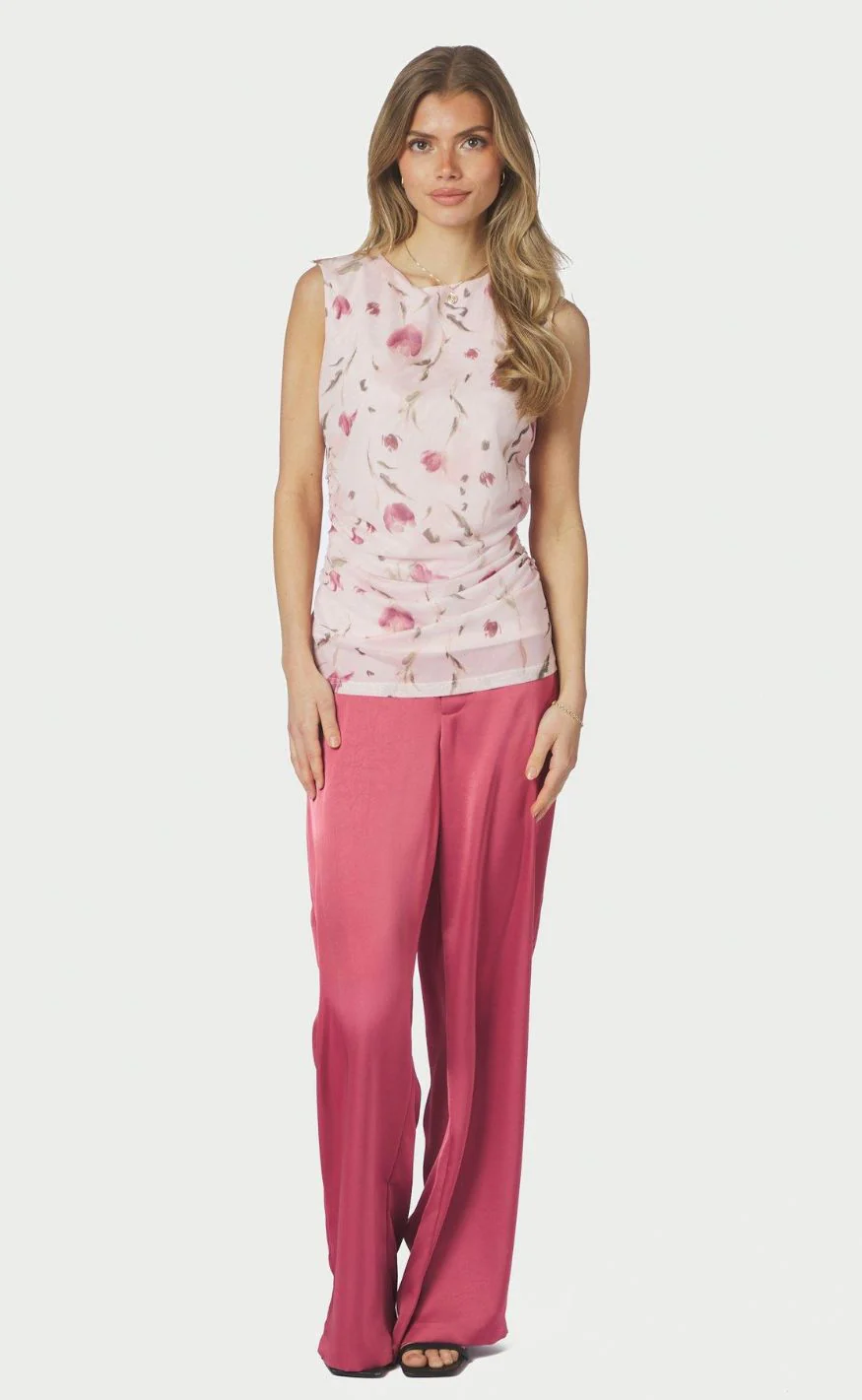 Neo Noir Top - Liblana Artist Mesh - Light Pink - Image 5