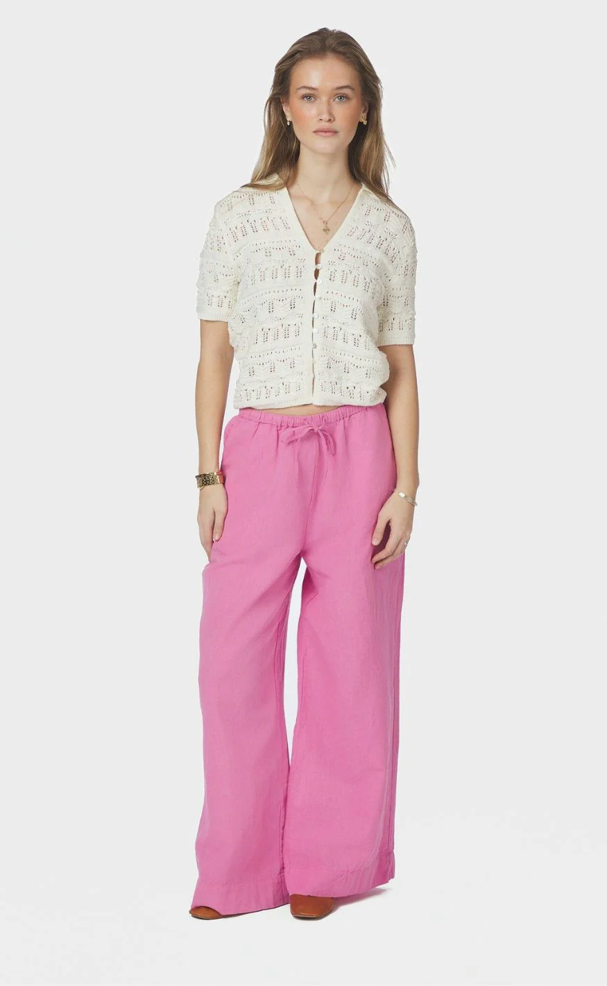 Neo Noir Top - Marisini Stich Polo - Off White - Image 5
