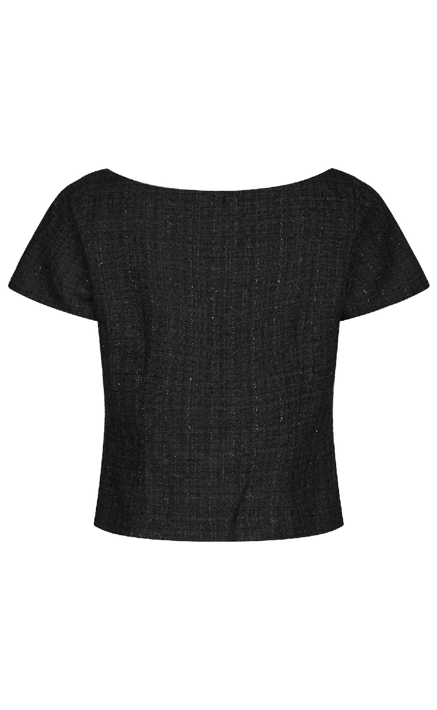 Neo Noir Top - Tango Boucle - Black - Image 3