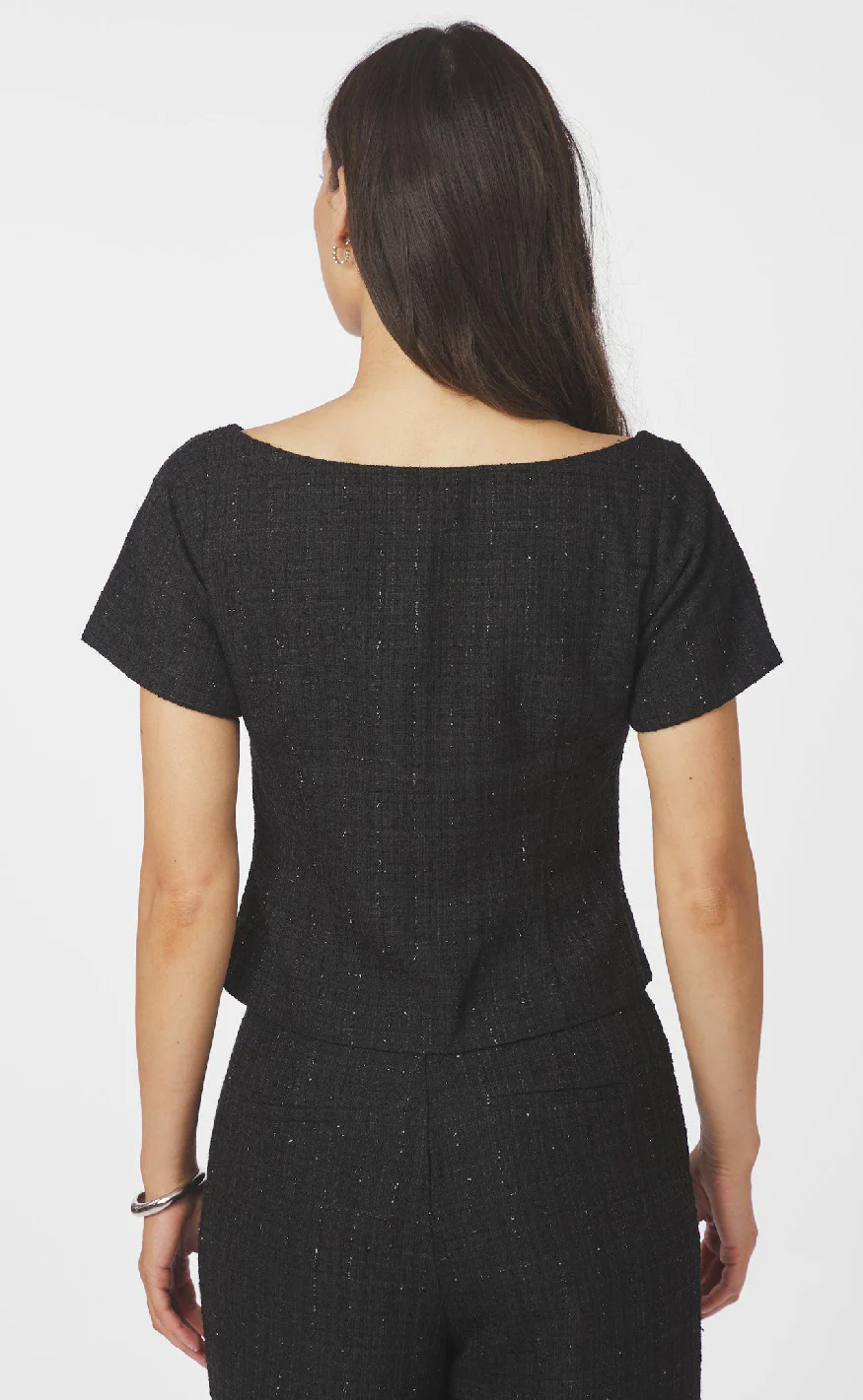 Neo Noir Top - Tango Boucle - Black - Image 5