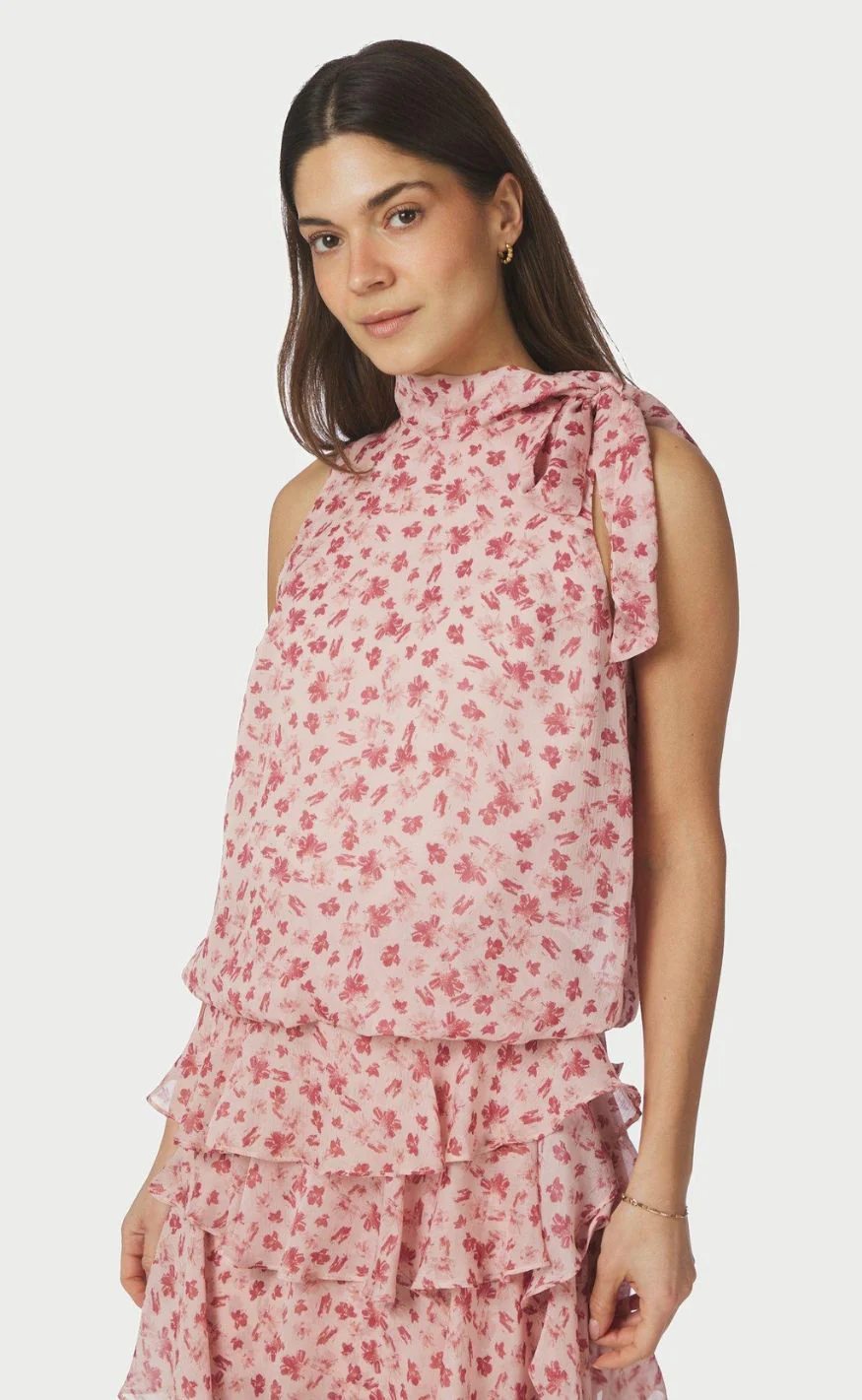 Neo Noir Top - Veda Flower - Dusty Rose - Image 2