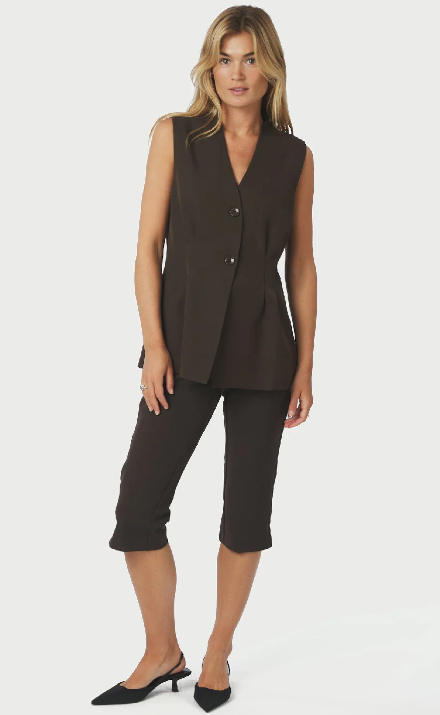 Neo Noir Vest - Finna Structure - Dark Brown - Image 4