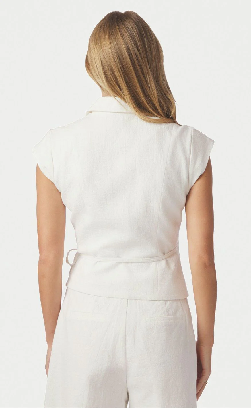 Neo Noir Bluse - Salina Ramie - Off White - Image 3