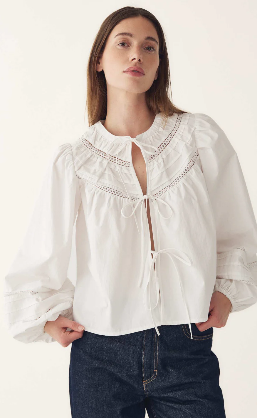 Noella Bluse - Maceline - White - Image 2