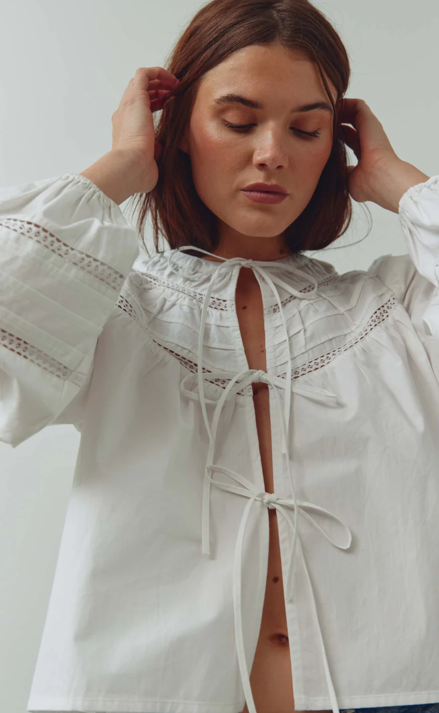Noella Bluse - Maceline - White - Image 7