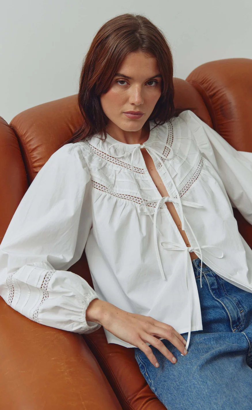 Noella Bluse - Maceline - White - Image 8