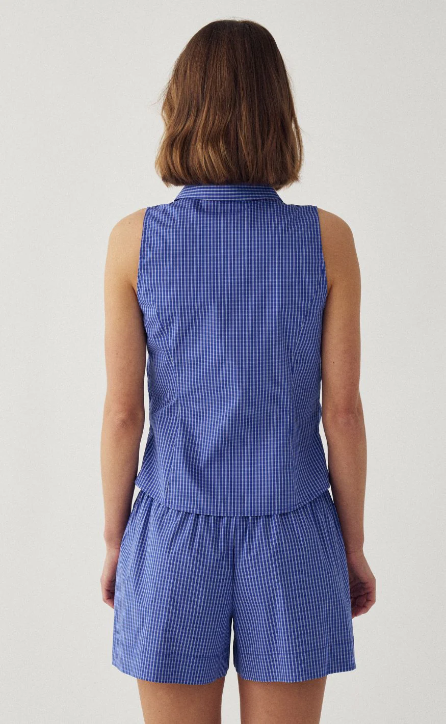 Noella Top - Micaiah - Davy Blue Check - Image 7