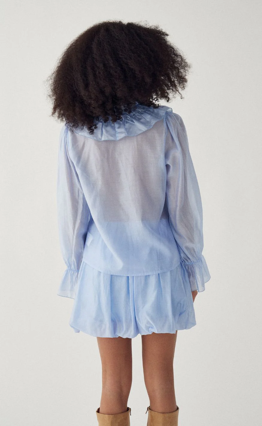 Noella Bluse - Myrtia - Air Blue - Image 4