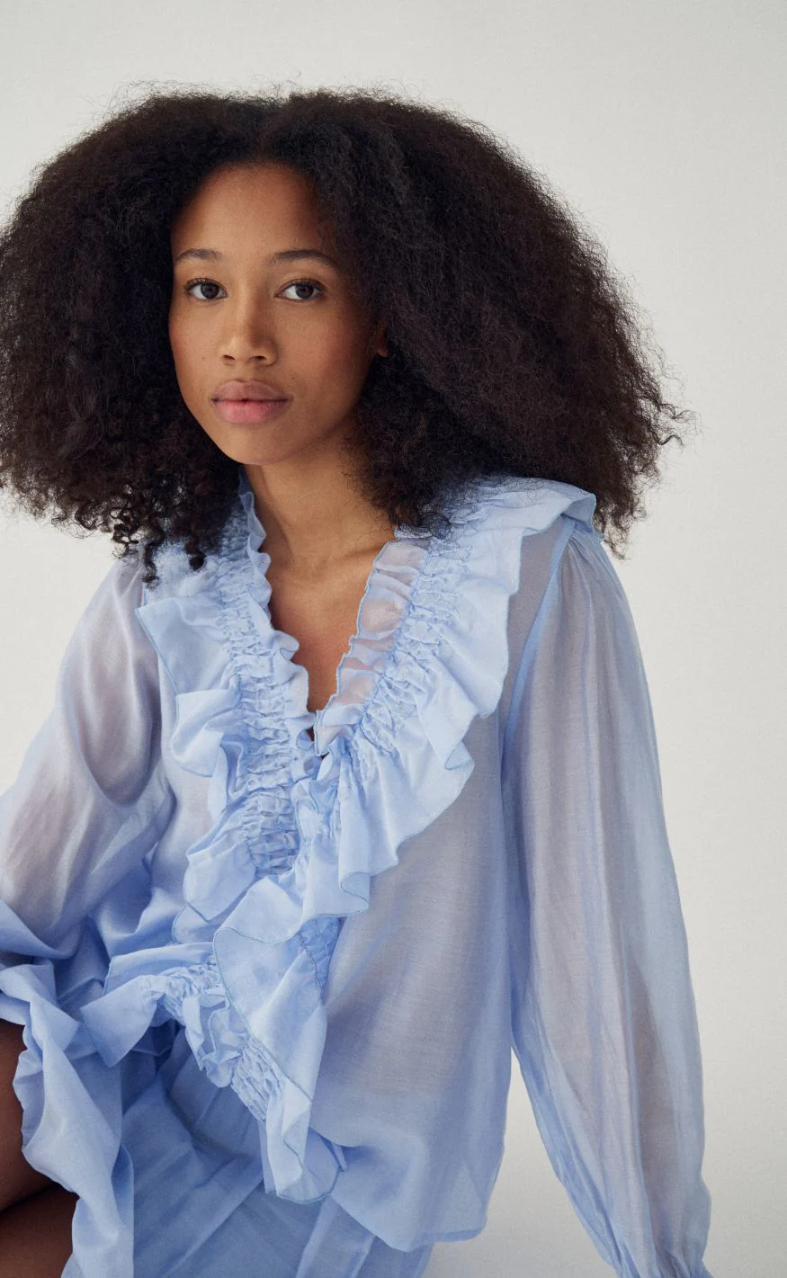 Noella Bluse - Myrtia - Air Blue - Image 5