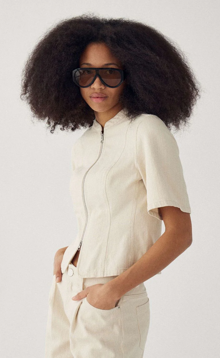 Noella Jakke - Mazie SS - Ivory - Image 2