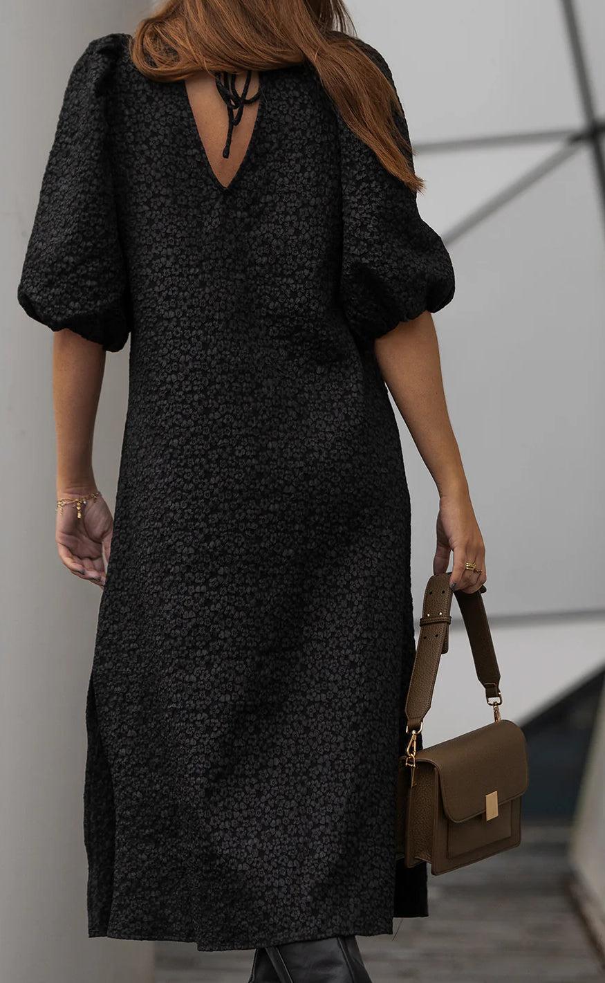 Noella Kjole - Reno Pastis Long - Black - Image 5
