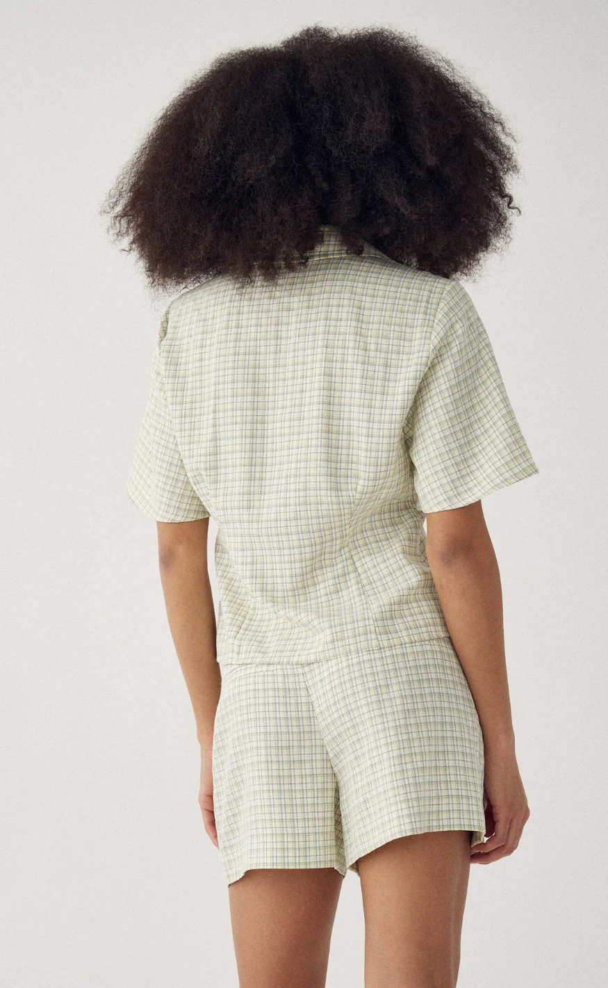 Noella Shorts - Kazianette MW - Denny Yellow Check - Image 4