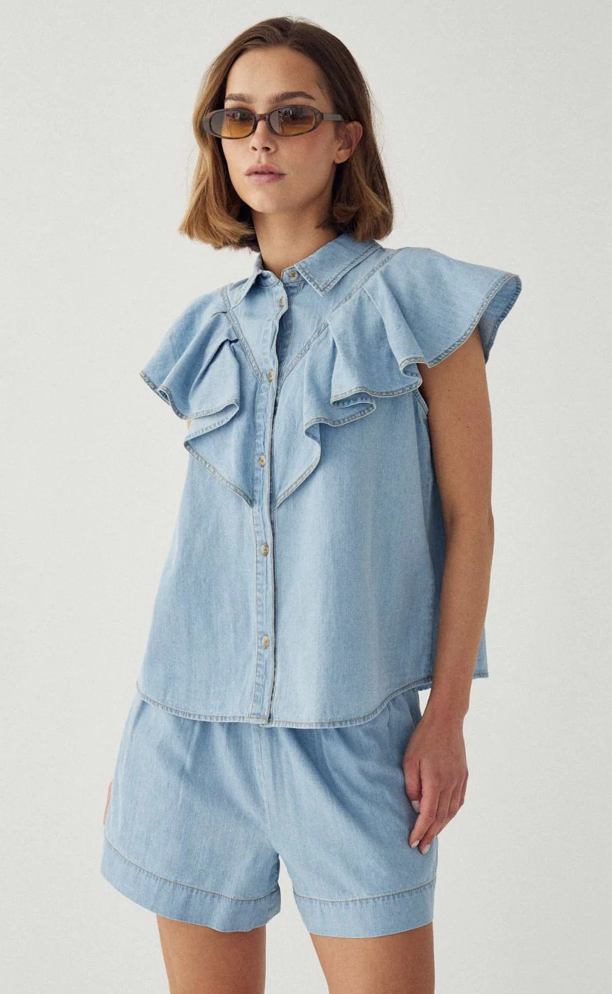 Noella Shorts - Marian MW - Light Wash - Image 6