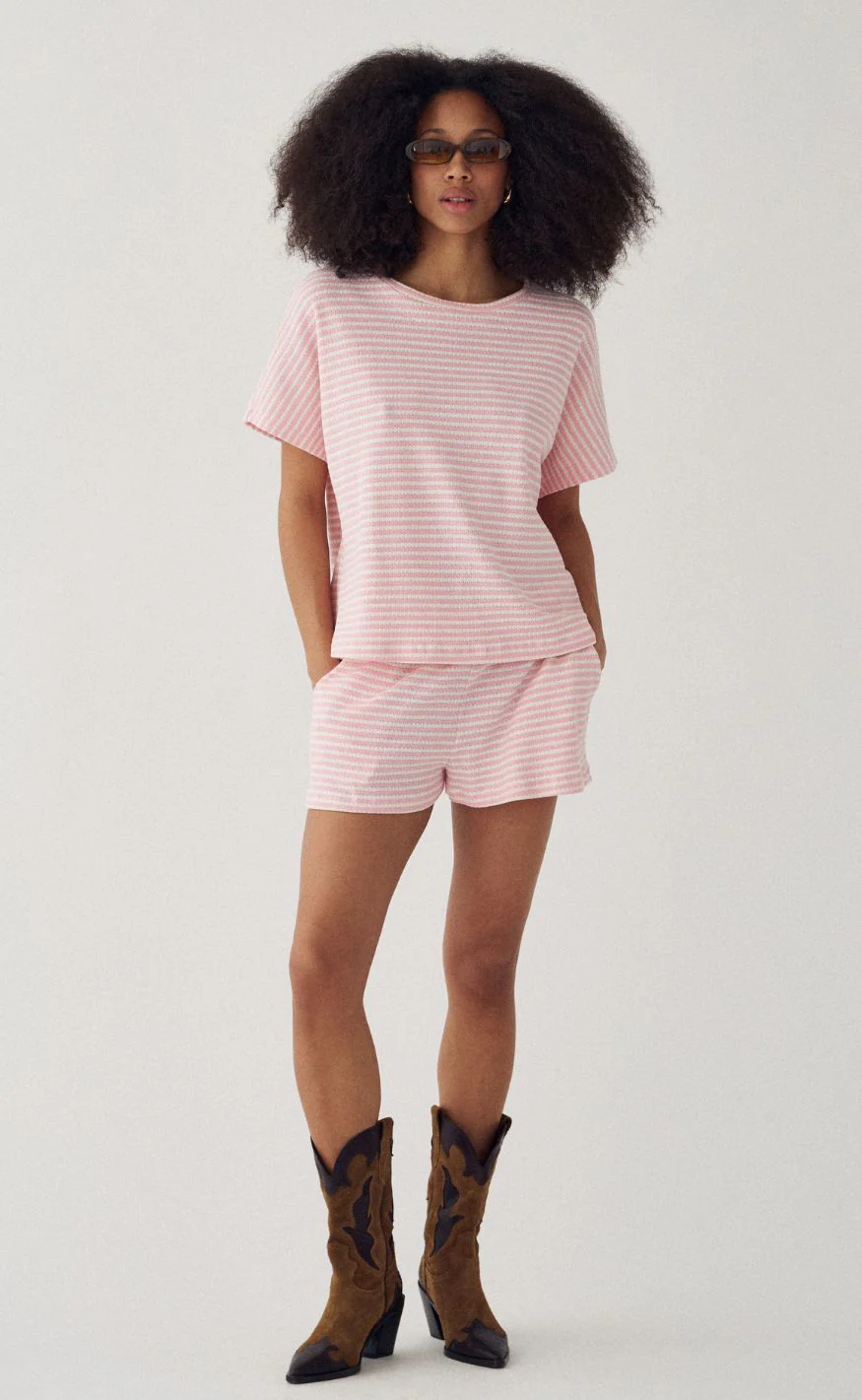 Noella Shorts - Mariella MW - Danni Blush Stripe - Image 4