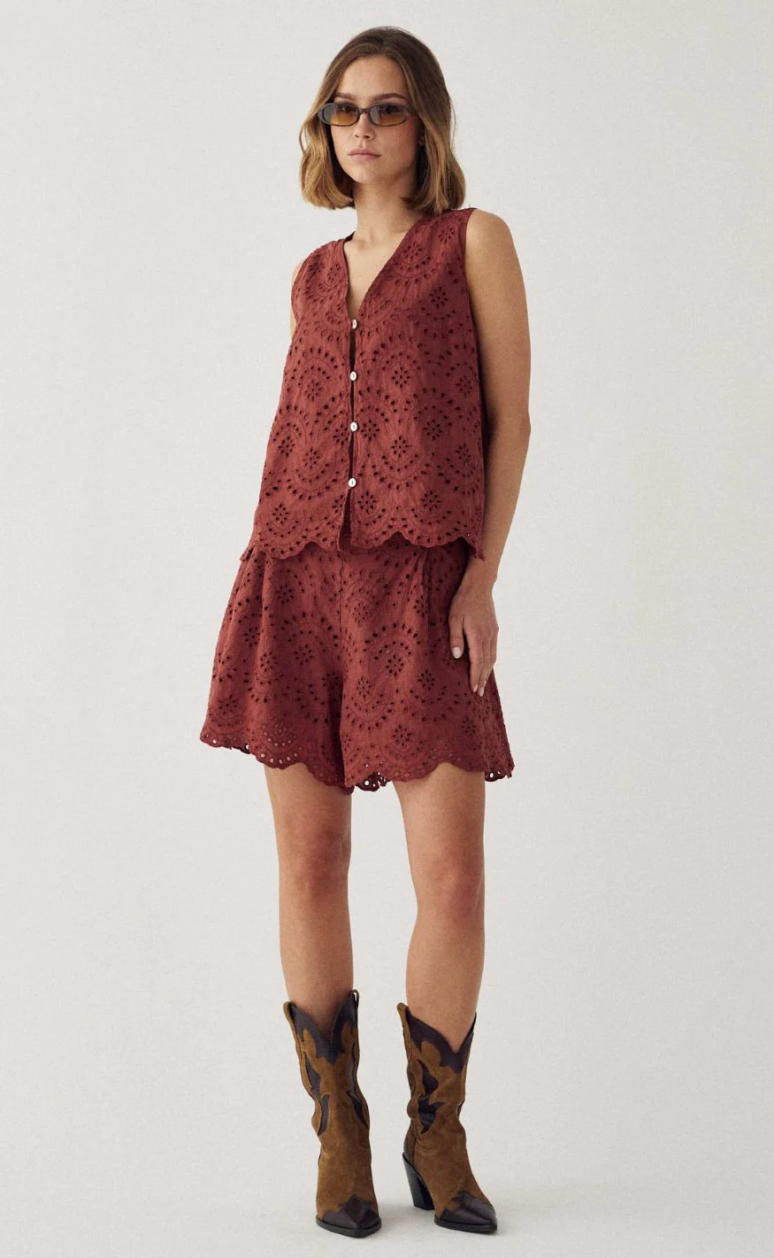 Noella Shorts - Maven MW - Terracotta - Image 5