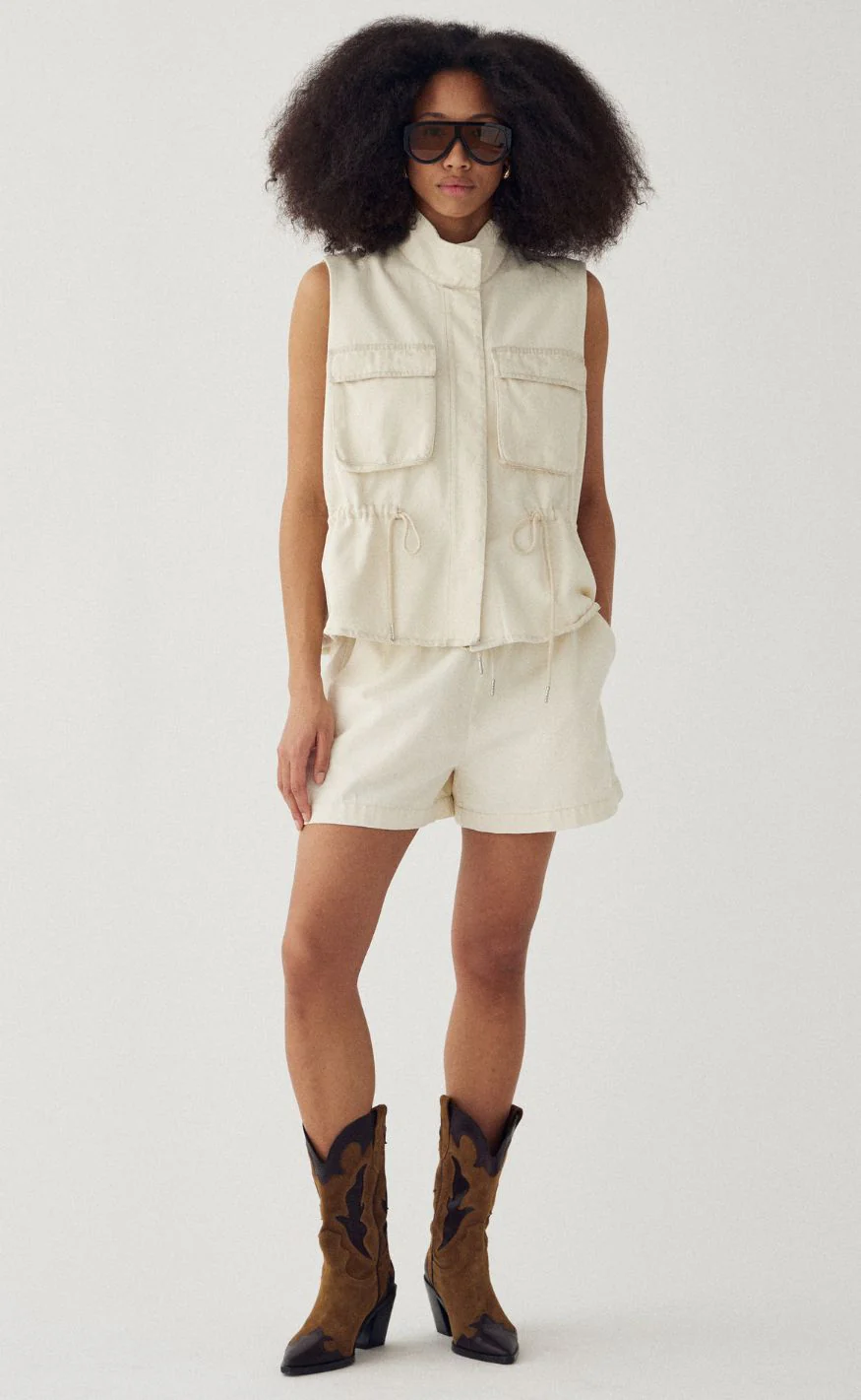Noella Shorts - Meera MW - Washed Ivory - Image 6