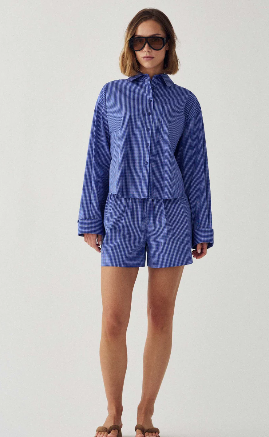Noella Skjorte - Marlon C - Davy Blue Check - Image 2