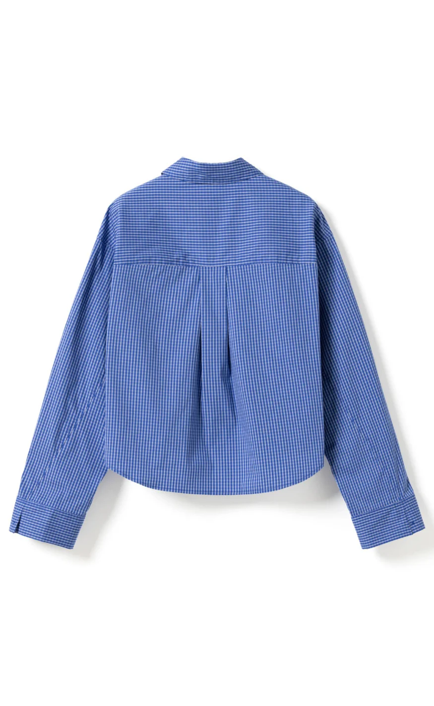 Noella Skjorte - Marlon C - Davy Blue Check - Image 3