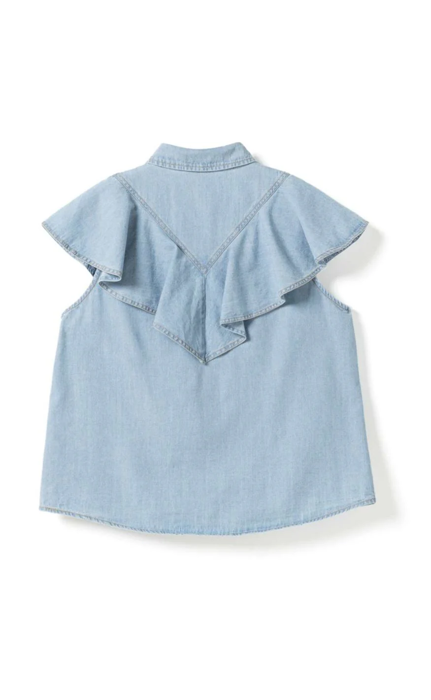 Noella Skjorte - Micaela SS - Light Wash - Image 5