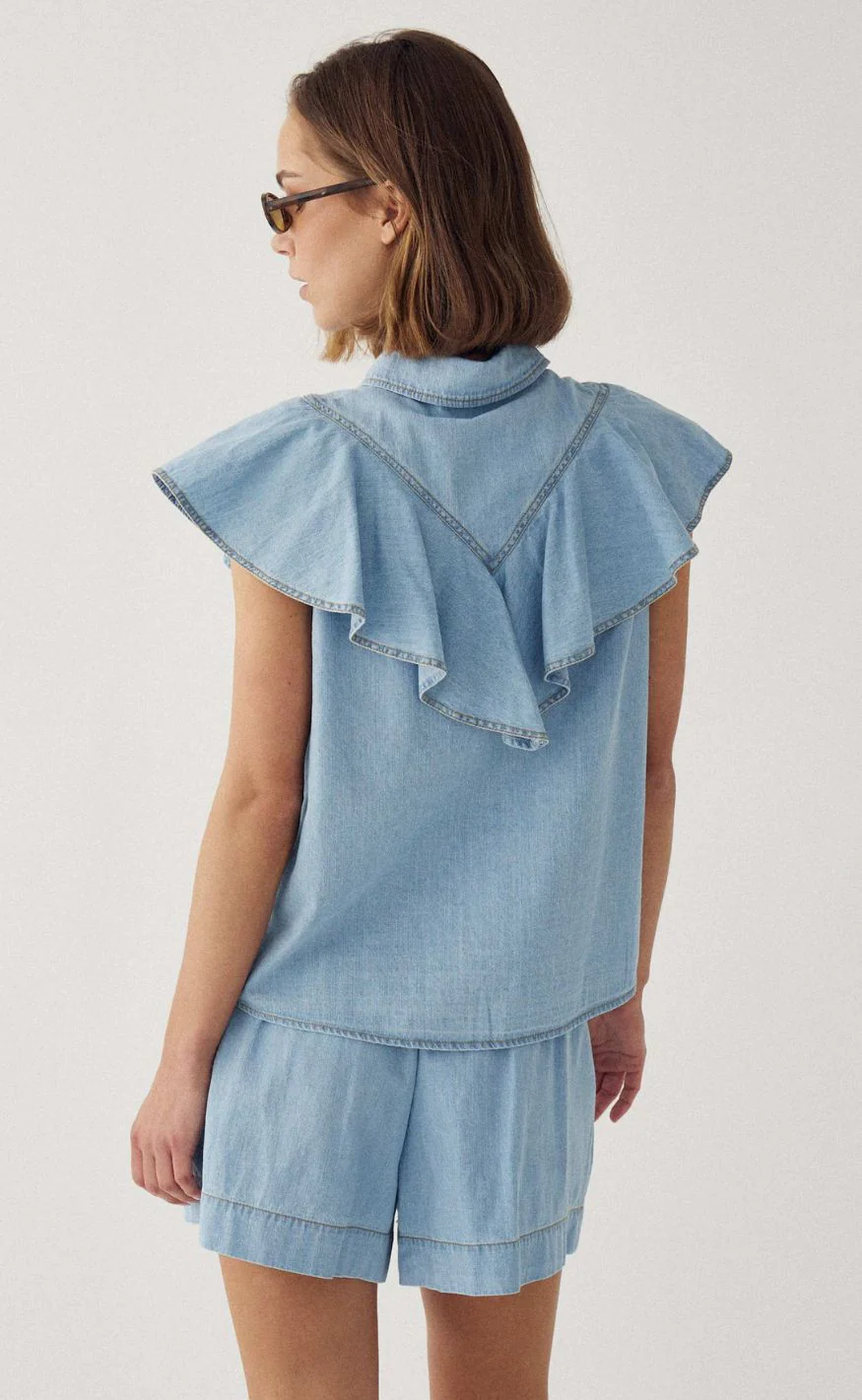 Noella Skjorte - Micaela SS - Light Wash - Image 7