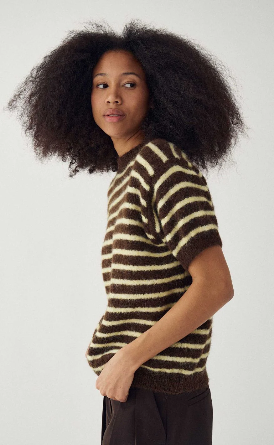 Noella Strik - Monikah - Brown Yellow Stripe - Image 2
