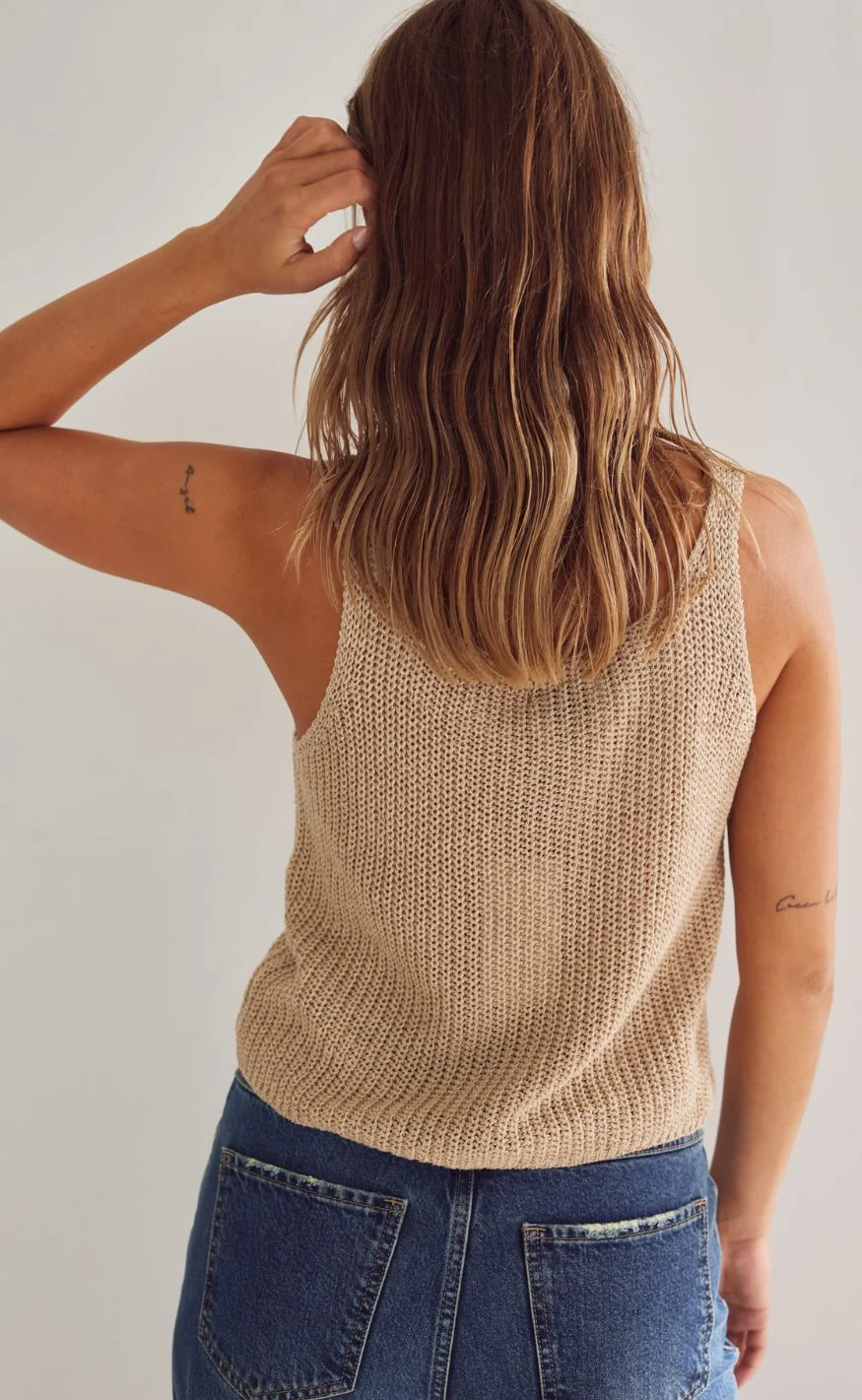 Noella Top - Louisa - Oyster Melange - Image 3