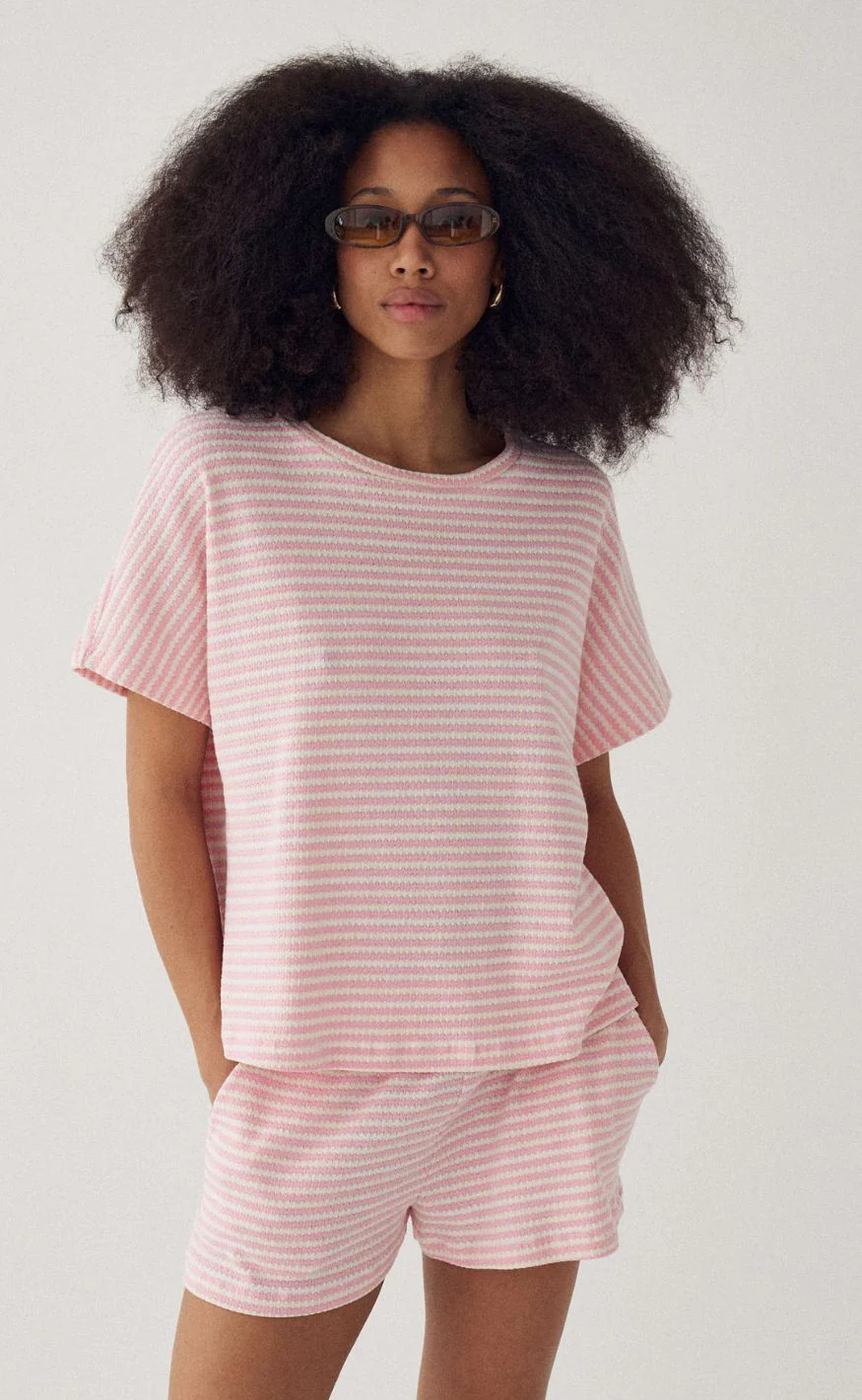 Noella Top - Maleah - Danni Blush Stripe - Image 2