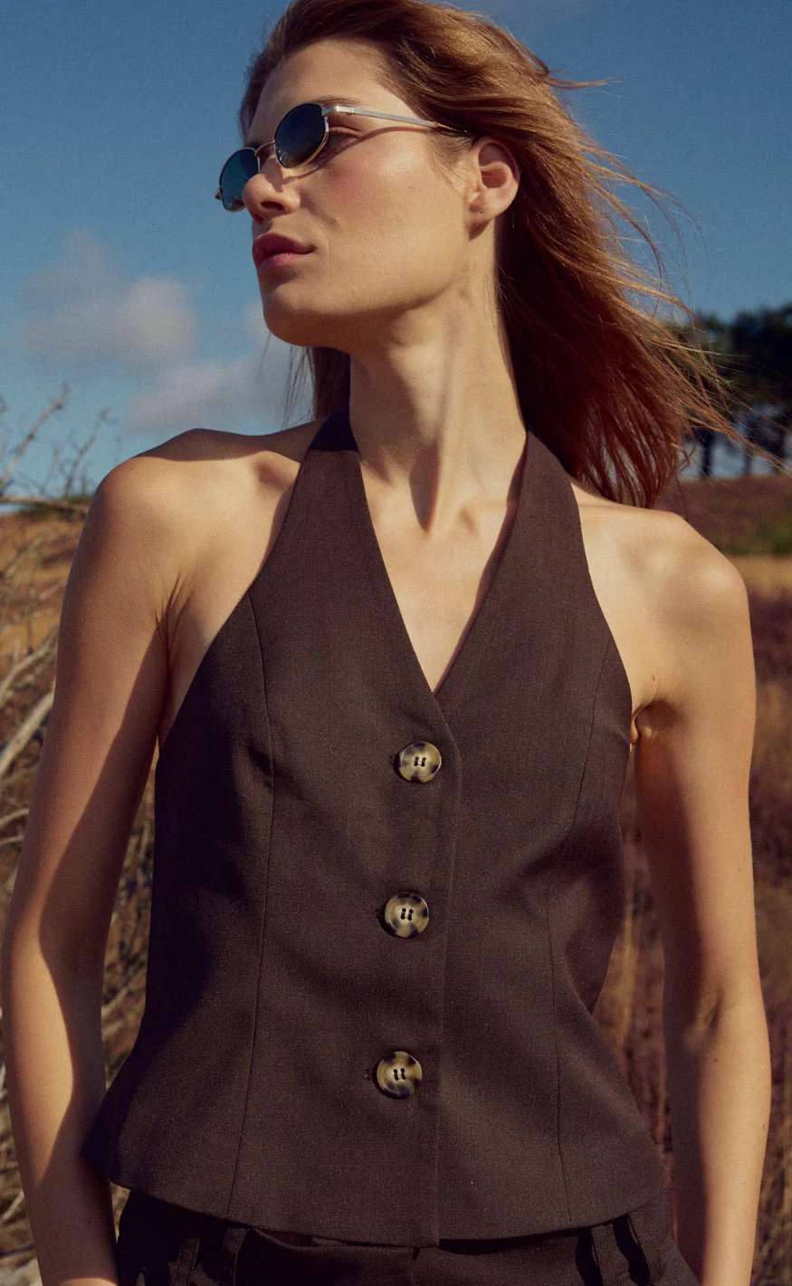 Noella Vest - Martina - Chocolate - Image 2